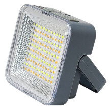 Lanterna de Camping LED Portátil para Uso Externo, com Carregamento Solar, Bateria Externa de 2400mAh de Alta Capacidade e Display Inteligente.