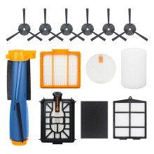 Vervangingsonderdelen voor de voor UR2500SR AI Ultra Robotstofzuiger: 13 Filters, Rolborstel en Zijborstels
