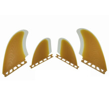 UPSURF FUTURE Quad Fins Twin Rear Fins/Twin Keel Side Fins Fiberglass Surfboard Fins Top Performance Core Glass Surf Twin/Quad