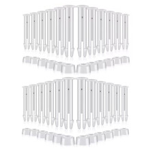 24 Sztuki Wymiennych Plastikowych Pinów Łączących do Basenu z Uszczelką Gumową do Zestawu do Round Lock Set Connect Nail Insertion