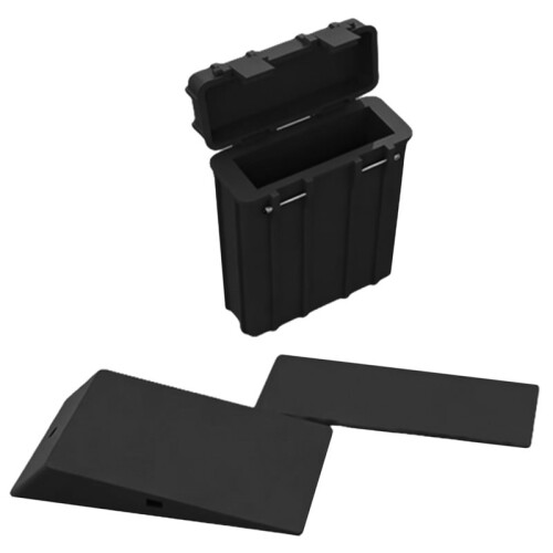 Club Alignment Wedge, Putting Positioning Mat with Storage Box, Training Aid,Practice Tool Black