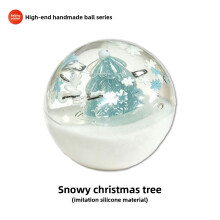(Snow Scene Tree)Christmas Stress Relief Toy With Slow Rebound Tpr Material And Fruit Deer Design