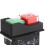 YH02A 250VAC Electromagnetic Push Button Switches  Machine Tool Equipment Waterproof  4pin 1