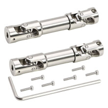 2Pcs Metal Drive Shaft Driveshaft for MJX 1/18 H18P RC Crawler Upgrade Parts
