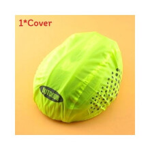 (Green) Cycling Bike Helmet Cover Waterproof Windproof Bicycle Rain Helmet Cover