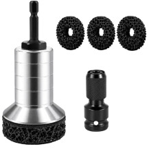Wheel Hub Cleaning Tool,Brake Hub Resurfacing Kit for Rust Removal & Polishing,Fits Power Drill or 1/2" Impact Wrenches