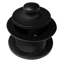 Tampa de Ralo para Banheira com Bucha de Plástico ABS, para Ralos de 1-1/2", Fácil de Instalar, Preto Fosco