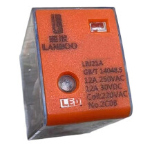 Relé de Propósito LBJ21A, 2NO2NC, 8 Pines, 220 V CA, Delgado de 21 mm con Base de Zócalo