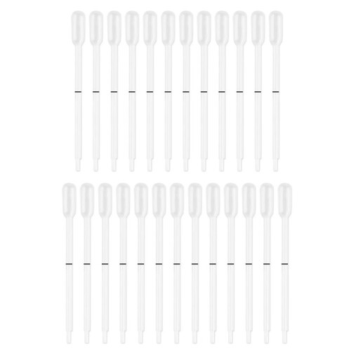 25 Stück 40ul Blutlipid- oder Hämoglobin-Tests Graduierte Kunststoff Einweg-Dropper Transfer Mikro-Pasteur-Pipette