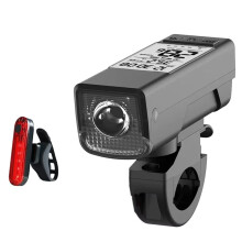 GPS Fiets Voorlicht met Hoorn 3 in 1 Draadloze Fietscomputer GPS Fiets Snelheidsmeter Koplamp Fiets Zaklamp