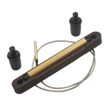 Gitarren-Tonabnehmer-Steg für Gitarren mit Piezo-Tonabnehmer, Integriertem Mikro-Vorverstärkersystem, Instrumentenzubehör für 6 Saiten