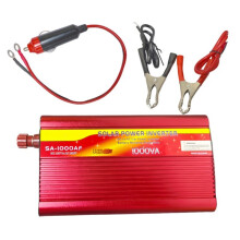 Inwerter Zasilania Samochodowego EU 12V na 220V 1000W, Transformator Inwertera AC 220V do Pojazdu Łodzi
