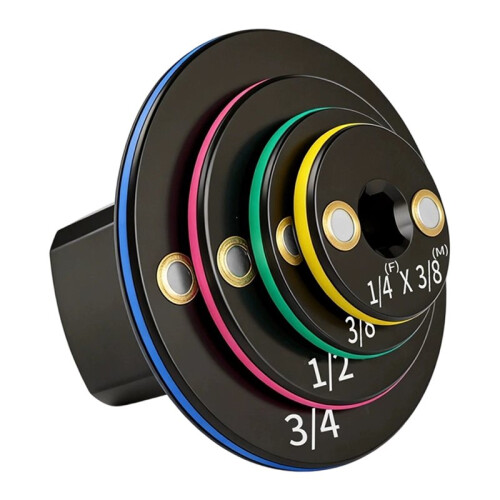 Conjunto de Adaptadores Magnéticos para Soquetes de Impacto com Encaixe Hexagonal de 1/4, 3/8, 1/2 e 3/4 Polegadas para Furadeira e Chave de Catraca
