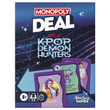 Monopoly Deal: KPop Demon Hunters, family card game for children, pre-teens, teens, and adults - 2 to 5 players - 15 min. - from 8 years old.