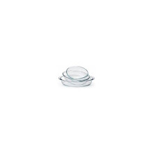 Backgeschirr - DURALEX - Ovenchef Transparent - 3 ovale Schalen - Hitzebeständiges Glas
