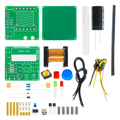 DIY  Coilgun Kit 100V High Voltage Micro USB Fast Charging Solder Assembly Required Educational Electronic Project