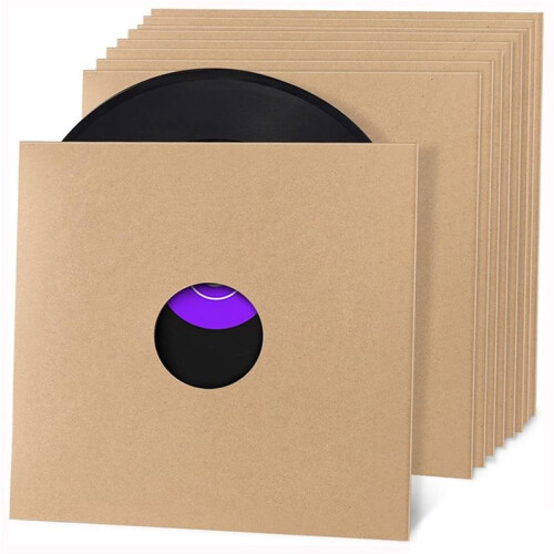 10 Peças 10 Polegadas Capas de Discos de Vinil LP em Papel  Marrom Cartão Capas de Discos de Vinil Capas de Álbum