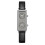 (White Gray) Vintage Rectangular French Womens Watch With Quartz Suitable Office Style For 1