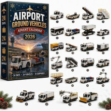 (Airport Vehicle)City Service Vehicles Advent Calendar With Acrylic Craft For Kids Christmas Gift