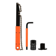 Bike Cassette Removal Tool with Chain Whip and Auxiliary Wrench Bicycle Sprocket Removal Tools, Bicycle Cassette Lock