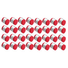 32-Pack MIG Welding Wire Cleaner Pads, Red & Gray, for Enhanced Wire Maintenance