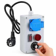 Voltage Regulator Electric Speed Controller 230 V 4000 W 18 A with LED ,for Fans, Angle Grinders, Blowers, Eu Plug
