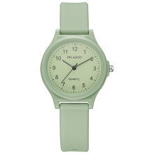 (Green) Watch Female Quartz With Pointer Dial And Plastic Strap Present Graduation For