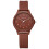 (Brown) Watch Female Quartz With Pointer Dial And Plastic Strap Present Graduation For 1