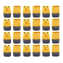 12 Pair XT60H Connectors, XT60H Male Female Connectors Power Plugs with Sheath for Lipo Battery RC Planes Cars