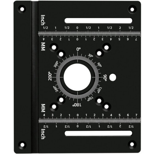 Router Lift/Insert Plate -Woodworking Router Table Insert (Compatible with Compact Routers and Full-Size Routers) Black