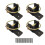 Schnellverschluss-Eimerhaken, 4er-Pack, Schwerlast-Eimerhalter-Set, Schwerlast-Stahl-Wandhalter für Eimer. 1