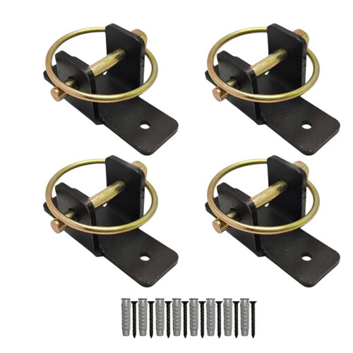 Schnellverschluss-Eimerhaken, 4er-Pack, Schwerlast-Eimerhalter-Set, Schwerlast-Stahl-Wandhalter für Eimer.