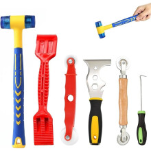 Window Glazing Tool Set, 6-Piece Glazing Tool,Window Tool with Red Window Roller Stainless Steel,for Assembly and Repair