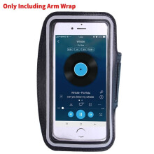 (Black, 6 Inch) Arm Bag Sports Stylish And Comfortable Double Button Adjustable Touch Screen