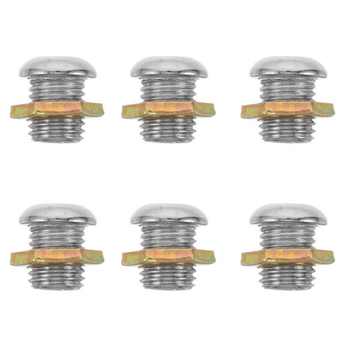6PCS Drum Shell Vent Replacement Drum Air Hole Screw Drum Vent Grommet Screws