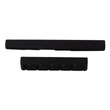 Ebony Guitar Saddle and Nut Set Black 6 String Classical Guitar Replacement Parts Acoustic Accessories for Musicians