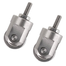 2pcs Roller Contact Point for Dials Digital Indicators Depth Gauge M2.5 Thread 10mm Diameter Wheel Metric Contact Point