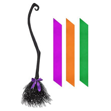Halloween Decoration Witch Flying Broomstick,Party Dance Costume Props Witch Broomstick Decoration