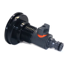 Water Tank Threaded Flange Joint Nipple Set, 3/4" Straight-Through Valve Connector for Reservoirs & Irrigation Systems