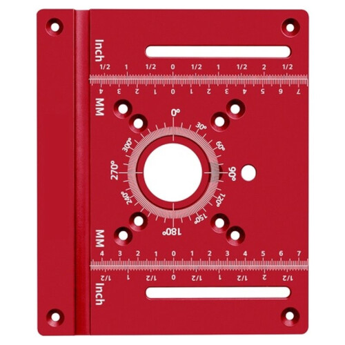 Router Lift/Insert Plate -Woodworking Router Table Insert (Compatible with Compact Routers and Full-Size Routers) Red