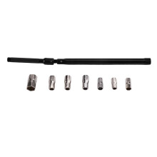 Chave de Torneira de Aço Carbono Profissional, Ferramenta de Encanador 8-17mm com Soquetes e Mandril para Porca de Torneira de Pia