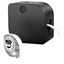 P12 Label Printer, Label Maker, Self-Adhesive, Waterproof Thermal Transfer, Iron- & Satin Ribbon