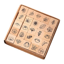 Cute Butterfly Weather Symbols Wood Stamps - DIY Supplies for Scrapbooking,Hobby Crafts,Junk Journaling Collection