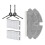 Side Brush Filter Mop Replacement Parts for  Mova M1, High-Compatibility Vacuum Accessories Kit 1