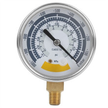 Präzises Manometer für Vakuumpumpen, 0-14 Psi, NPT 1/8-Zoll-Anschluss