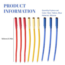 9PCS 14AWG Silicone Wire 4.0mm Banana Plug Female ESC Motor Extension Cable RC Car Boat Drone 100mm