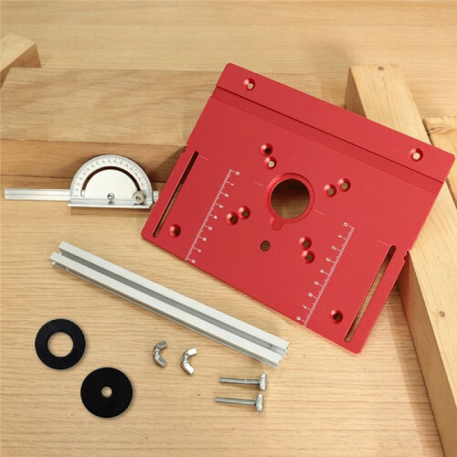 Table Insert Plate Set, for Router Table Insert Plate for Woodworking Slotting Trimming Chamfering Table 2