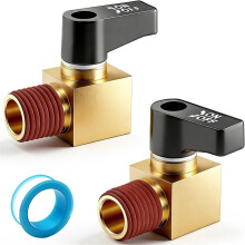 Brass Air Compressor Drain Valve-Cock  Valve,1/4" NPT Male Thread  Type Drain Valve Air Compressor Accessories