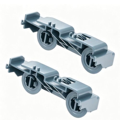 2-Pack WD28X27241 Interchangeable Carrier Roller Kit Durable Lower Rack Wheel Fit for GE Dishwashers 2