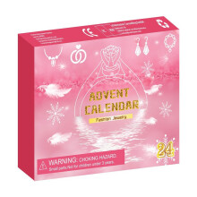 (Pink)Festive Season Jewelry Blind Box With Metallic Rings Necklaces Earrings Keychain For Celebration Holiday